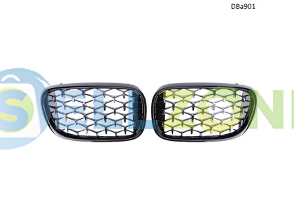 Μάσκες Diamond Neffrey με χρώμιο BMW 7 G11 G12 2016-2019 - DBa901